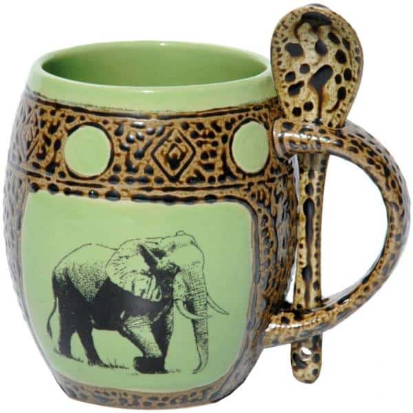 Elephant Green Mug